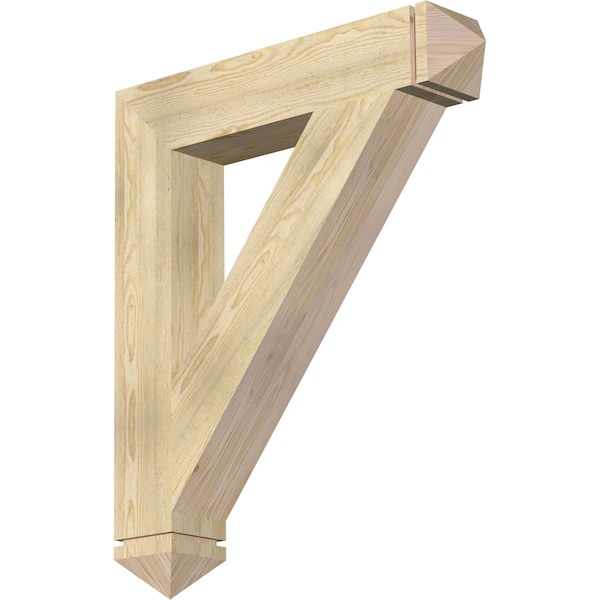 Ekena Millwork Traditional Arts & Crafts Rough Sawn Bracket, Douglas Fir, 6"W x 34"D x 40"H BKT06X34X40TRA03RDF - main